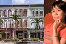 Bà Trương Anh và ba căn shophouse vừa mua gây xôn xao dư luận (Ảnh: Toutiao).