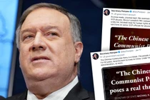 TRong hai ngày 16 và 17/1,Ngoại trưởng Mỹ Mike Pompeo liên tiếp đăng hơn 40 tweet công kích Trung Quốc (Ảnh: Twitter).