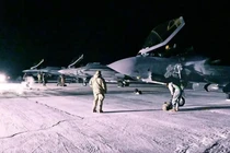 Máy bay chiến đấu tàng hình F-35A được Mỹ triển khai tới căn cứ Pituffik. Ảnh: Ifeng.