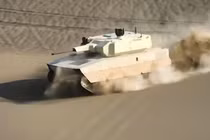 Robot chiến xa VU-T10 có tốc độ lên tới 60 km/h. Ảnh: NetEase.