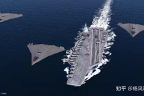 Hình ảnh do máy tính tạo ra (CG) về tàu sân bay Type 004 với các tiêm kích thế hệ 6. Ảnh: Zhihu.