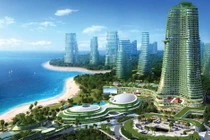 Dự án "Forest City” (Thành phố rừng) của tập đoàn Country Garden tiêu tốn 100 tỉ USD có nguy cơ trở thành "Siêu thành phố ma" (Ảnh: NST).