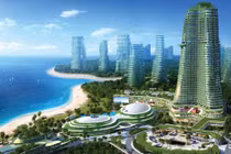 Dự án "Forest City” (Thành phố rừng) của tập đoàn Country Garden tiêu tốn 100 tỉ USD có nguy cơ trở thành "Siêu thành phố ma" (Ảnh: NST).