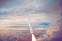 Hình vẽ mô phỏng tên lửa liên lục địa LGM-35A Sentinel Mỹ đang phát triển. Ảnh: IFeng.