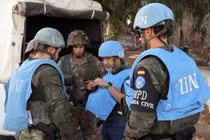Binh sĩ gìn giữ hòa bình của Liên Hợp Quốc ở Lebanon đang trở thành mục tiêu tấn công của Israel (Ảnh: AFP)