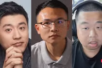 Ba người nổi tiếng trên mạng Internet Trung Quốc vừa bị phong sát: Trương Tuyết Phong, Hộ Thần Phong, Lam Chiến Phi (trái qua). Ảnh: Creaders.
