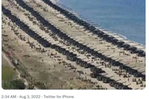 Bức ảnh lan truyền trên mạng với mô tả Quân đội Trung Quốc tập kết chuẩn bị tấn công Đài Loan (Ảnh: IFeng).