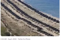 Bức ảnh lan truyền trên mạng với mô tả Quân đội Trung Quốc tập kết chuẩn bị tấn công Đài Loan (Ảnh: IFeng).