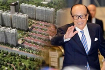 Ông Lý Gia Thành và một phần dự án Yucui Garden Bắc Kinh (Ảnh: Sohu).