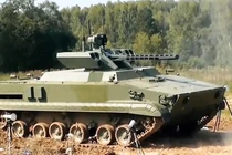 Xe chiến đấu không người lái “Whirlwind” của Nga – cải biến từ xe bộ binh BMP-3. Ảnh: QQnews.