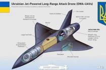 Loại vũ khí mới tên lửa - UAV mang tên "Palyanytsia" mà Ukraine vừa phát triển (Ảnh: NetEasy)