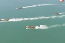 PLA liên tục tiến hành các cuộc diễn tập đổ bộ đe dọa Đài Loan (Ảnh: Dwnews).