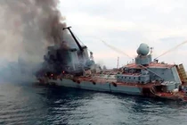 CNN nói Mỹ đã cung cấp thông tin tình báo giúp Ukraine đánh chìm tàu tuần dương Moskva của Nga (Ảnh: Guancha).