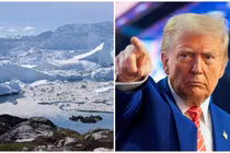 Tổng thống Trump nhiều lần tuyên bố Mỹ sẽ thôn tính Greenland bằng mọi cách. Ảnh: Hk01.