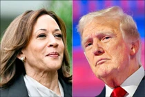 Cuộc cạnh tranh giành ghế chủ Nhà Trắng của hai ứng cử viên Donald Trump và Kamala Harris đã khiến các ông chủ giàu có Mỹ chọn phe (Ảnh: AP)