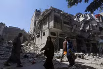 Bom đạn của Israel hủy hoại phần lớn các khu nhà ở của người dân Arab ở Gaza (Ảnh: VCG)