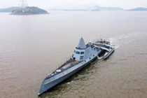 Chiếc tàu không người lái đầu tiên của Trung Quốc được chạy thử nghiệm trên biển hôm 7/6 (Ảnh: Stnn).