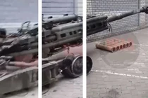 Khẩu lựu pháo M777 của Ukraine bị quân Nga thu giữ (Ảnh: Defense Blog). 