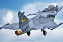 Chiếc tiêm kích Gripen-E trang bị hệ thống AI bay thử nghiệm. Ảnh: Wforum.