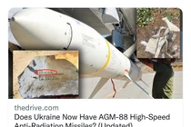 Trang web TheDrive của Mỹ viết về sự xuất hiện của tên lửa AGM-88 HARM ở Ukraine (Ảnh: Zhihu).