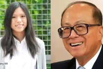 Tỷ phú giàu nhất Hồng Kông Lý Gia Thành đã chọn cháu gái Lý Tư Đức làm người kế nghiệp mình (Ảnh: Toutiao)