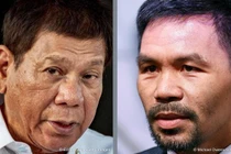Với việc võ sĩ Manny Pacquiao tuyên bố ra tranh cử Tổng thống Philippines , mâu thuẫn giữa ông và ông Duterte đang nóng lên (Ảnh: Deutsche Welle).