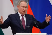 Tổng thống Nga Putin cáo buộc Mỹ muốn đẩy Nga vào chiến tranh và sử dụng khủng hoảng Ukraine để kiềm chế Nga (Ảnh: Deutsche Welle).