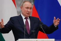 Tổng thống Nga Putin cáo buộc Mỹ muốn đẩy Nga vào chiến tranh và sử dụng khủng hoảng Ukraine để kiềm chế Nga (Ảnh: Deutsche Welle).