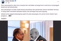 Bài viết của ông Anwar trên Facebook được Meta khôi phục hiển thị trở lại sau khi bị xóa (Ảnh: Guancha)