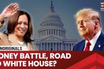 Trong cuộc đua quyên tiền để vào Nhà Trắng, bà Kamala Harris đang vượt lên ông Donald Trump (Ảnh: The Mirror)