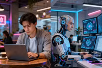 Nhiều vị trí việc làm của con người đang bị AI thay thế. Ảnh: Juejin.