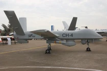 Trung Quốc cung cấp lô đầu tiên UAV tổng hợp trinh sát và tấn công tầm xa CH-4 cho Pakistan. Ảnh: Singtao.