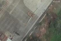 Chiếc UAV WZ-9 trong bức ảnh chụp ngày 24/2. Ảnh: TheWarZone.