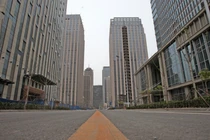 "Thành phố ma" ở khu Tân Hải, thành phố Thiên Tân. Ảnh: Upmedia.