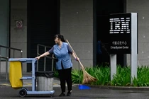 IBM đã cơ bản rút khỏi Trung Quốc từ ngày 26/8 (Ảnh: AFP)