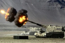 Pháo tự hành 155mm mới của Trung Quốc bắn thử nghiệm. Ảnh: China.com.