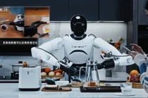 Robot AI Agibot GO-1 có thể đảm đương công việc của một người giúp việc gia đình. Ảnh: SingTao.