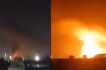 Căn cứ không quân của Pakistan bị trúng tên lửa Ấn Độ. Ảnh: Dongfang.