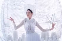 Trang phục "Kén Em" được Khánh Vân lựa chọn để dự thi. Ảnh: FBNV