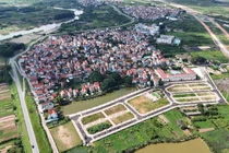 Sau cuộc đấu giá kéo dài 18 giờ, thửa đất xã Tiền Yên, huyện Hoài Đức đã được bán cao nhất 133,3 triệu đồng/m2. Ảnh: Facebook huyện Hoài Đức.