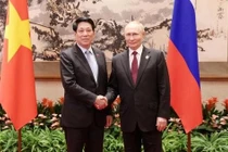 Chủ tịch nước Lương Cường hội kiến Tổng thống Nga Vladimir Putin