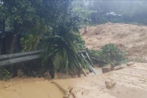 Cơn lũ quét xảy ra tối 27/10 đã cuốn trôi 11 ngôi nhà ở nóc Ông Yên, thôn Trà Giác, xã Trà Tân, TP Đà Nẵng.