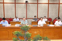 Tổng Bí thư, Chủ tịch nước Tô Lâm chủ trì Phiên họp thường kỳ Bộ Chính trị. Ảnh: TTXVN