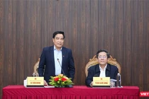 Ông Lê Văn Dũng, Chủ tịch UBND tỉnh Quảng Nam chủ trì họp báo thông tin tình kinh tế - xã hội năm 2024 và nhiệm vụ công tác trọng tâm năm 2025 diễn ra chiều 10/1.