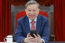 Tổng Bí thư Tô Lâm điện đàm với Tổng thống Mỹ Donald Trump. Ảnh: Thống Nhất/TTXVN.