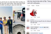 Cảnh sát giúp tài xế gặp sự cố trên cao tốc, dân mạng thả nghìn lượt yêu thích