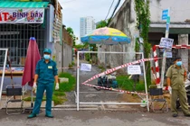 Một điểm bị phong tỏa ở TP.HCM. Ảnh: HCDC