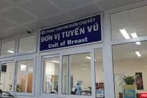 Đơn vị Tuyến vú - BV Chợ Rẫy. Ảnh: NT