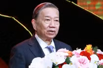 Tổng Bí thư Tô Lâm phát biểu tại Diễn đàn quốc gia về doanh nghiệp công nghệ số Việt Nam lần thứ VI. Ảnh: Đăng Khoa.