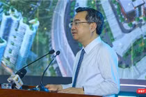 Ông Nguyễn Thanh Nghị, Trưởng ban Chính sách, Chiến lược Trung ương phát biểu tại Tuần lễ Tài chính và Công nghệ Đà Nẵng năm 2025.